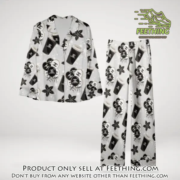 Trending luxury chanel satin pajama set pjs1039 ft5923196